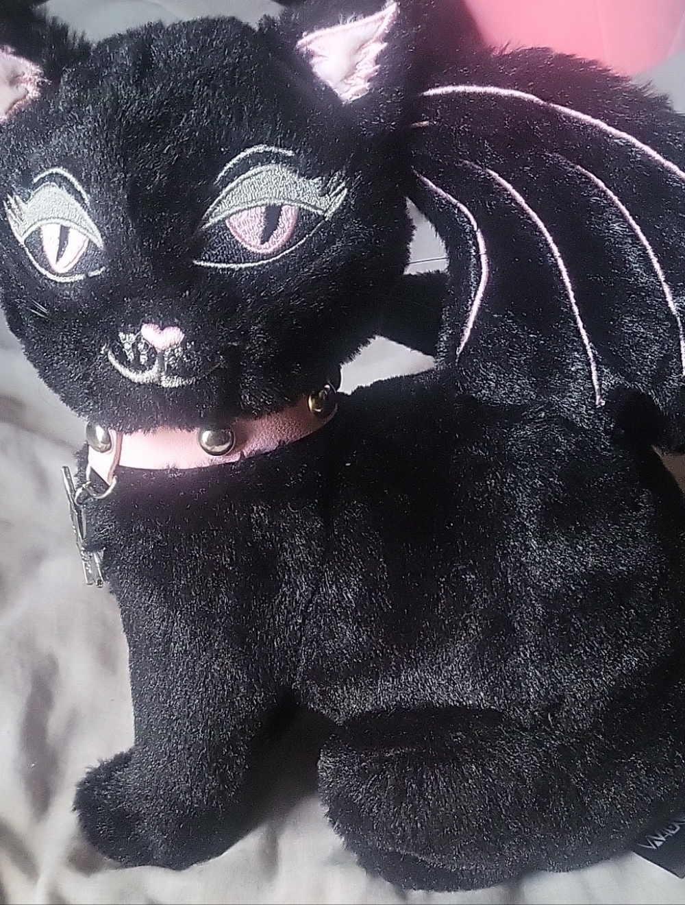 Widow Black Plush Bat Cat